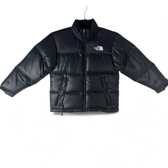 The North Face Black Nuptse Jacket 600 Fill Goose Down Unisex Size S 6 8 NWT - Picture 2 of 7